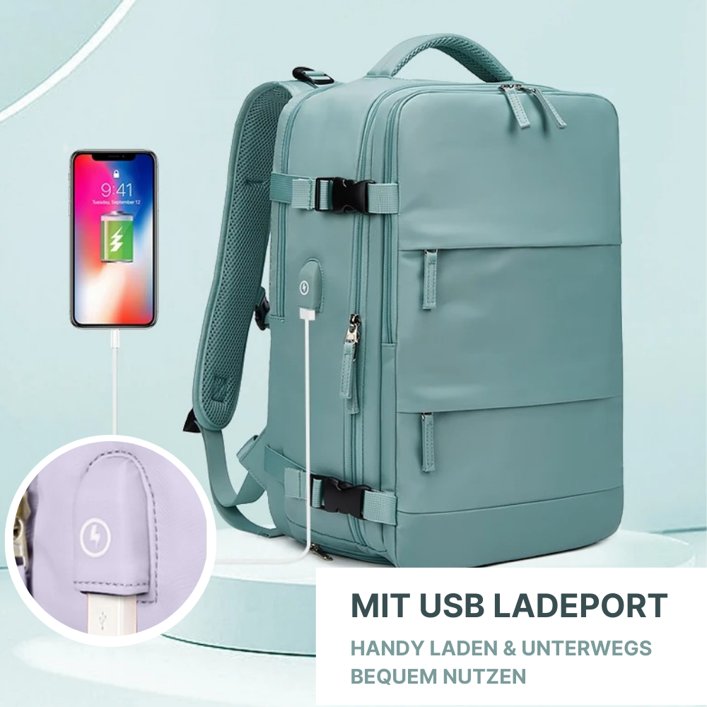 2-in-1 Rucksack-Koffer mit 180° Öffnung - entspannt unterwegs