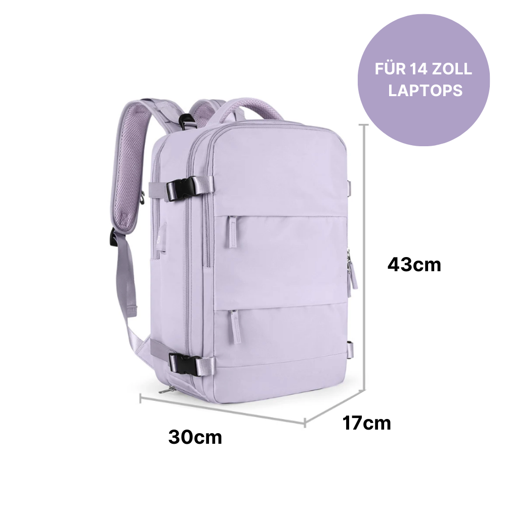 2-in-1 Rucksack-Koffer mit 180° Öffnung - entspannt unterwegs