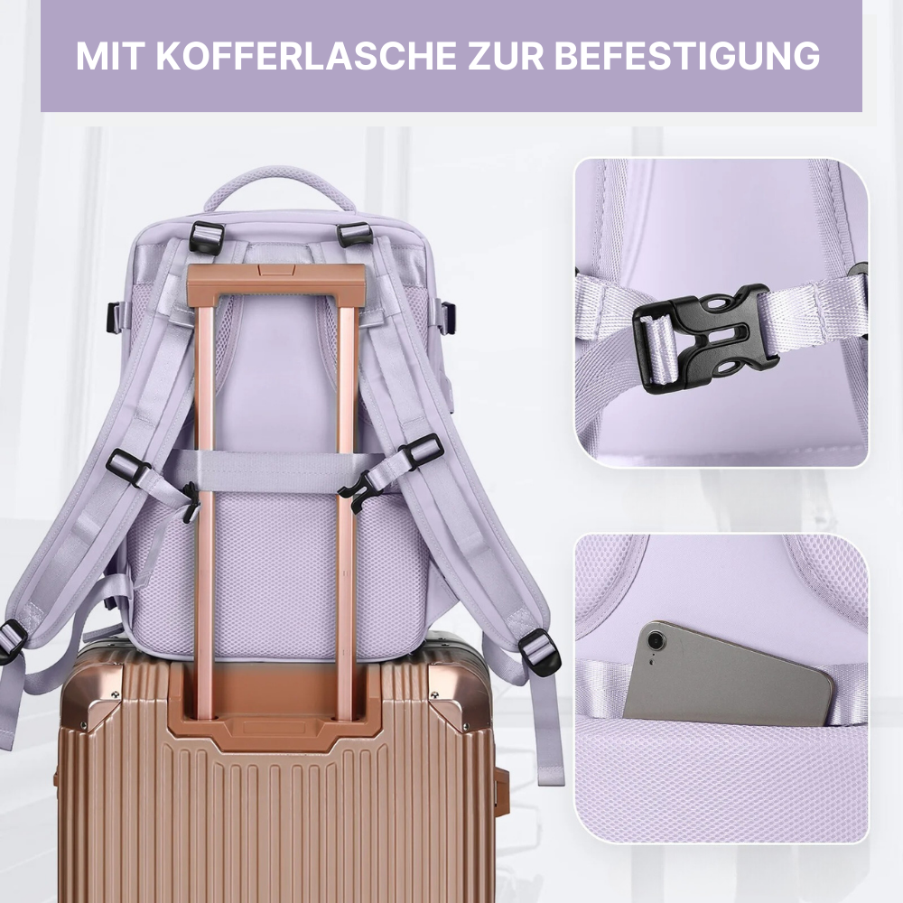 2-in-1 Rucksack-Koffer mit 180° Öffnung - entspannt unterwegs