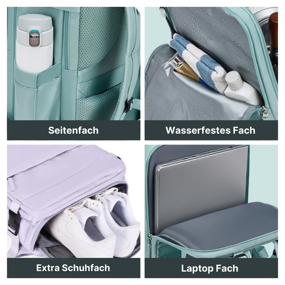 2-in-1 Rucksack-Koffer mit 180° Öffnung - entspannt unterwegs