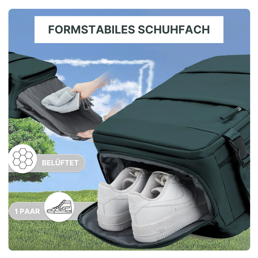 2-in-1 Rucksack-Koffer mit 180° Öffnung - entspannt unterwegs