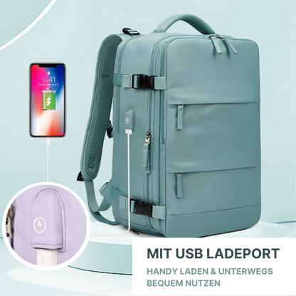 2-in-1 Rucksack-Koffer mit 180° Öffnung - entspannt unterwegs
