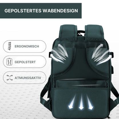 2-in-1 Rucksack-Koffer mit 180° Öffnung - entspannt unterwegs