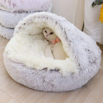 Weiche Kuschelhöhle für Katzen - entspannt einkuscheln und träumen